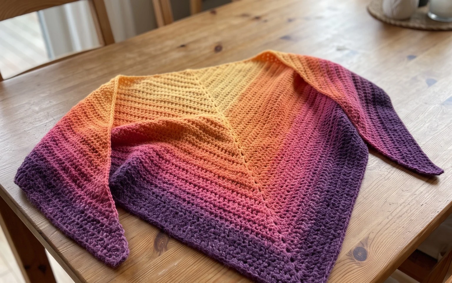 Sunset Shawl: Kostenlose Anleitung für Anfänger